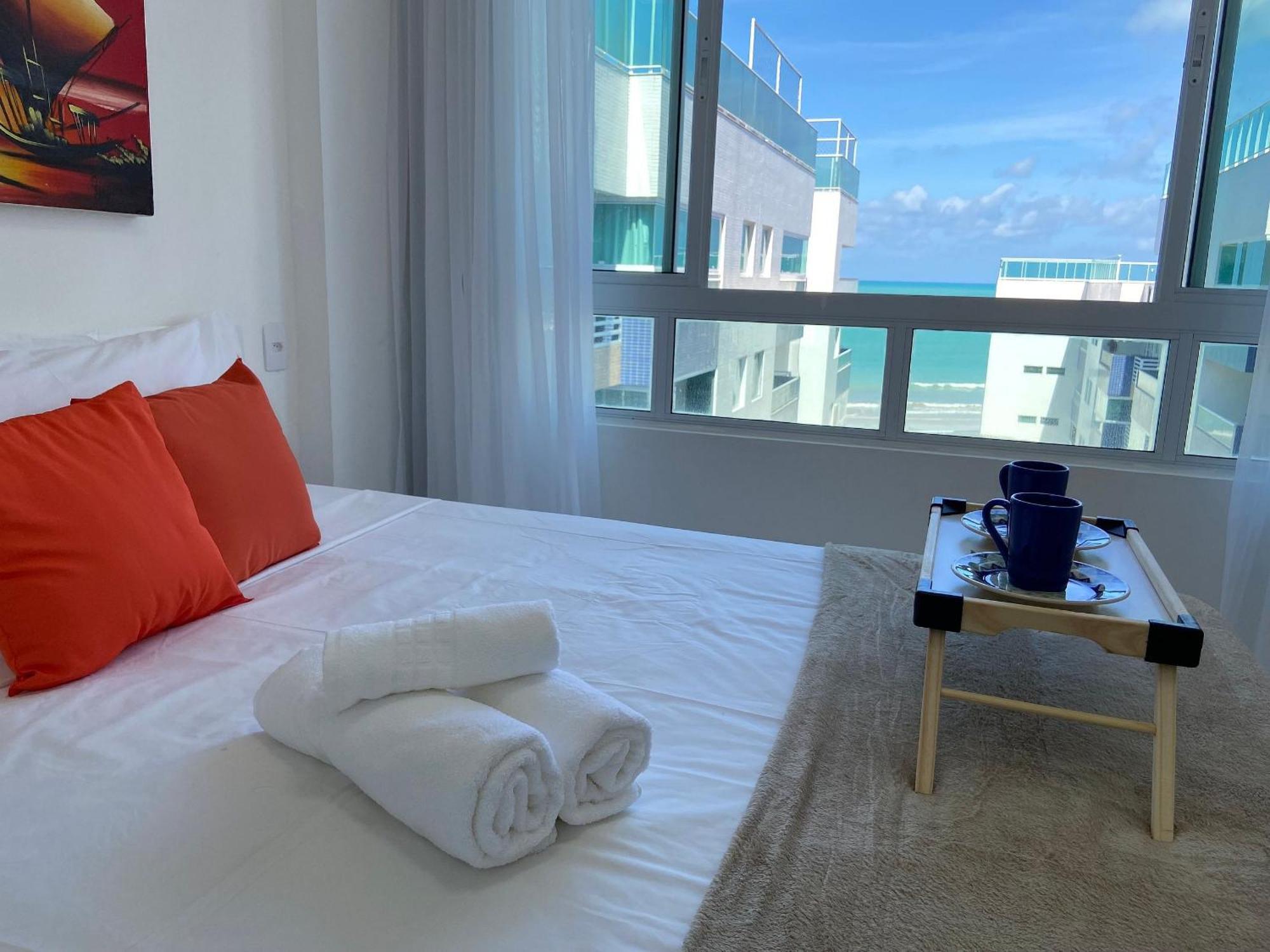 Bela Hospedagem - Pé na areia no Bessa, 02 suites, wifi - Vista piscina e mar João Pessoa Exterior foto